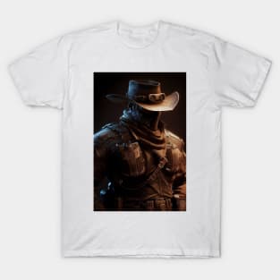 Steampunk Cowboy SWAT Operator T-Shirt